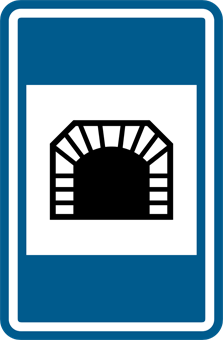 Verkeersbord tunnel