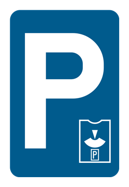 Bord parkeren toegelaten met de afbeelding van de parkeerschijf