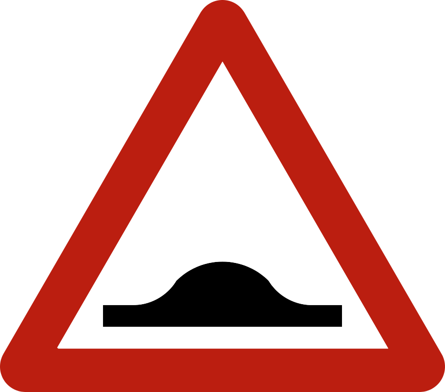 Verkeersbord: Verhoogde inrichting