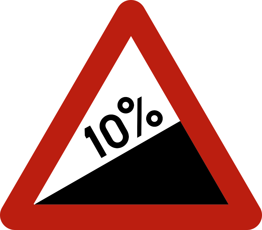 Verkeersbord: Steile helling