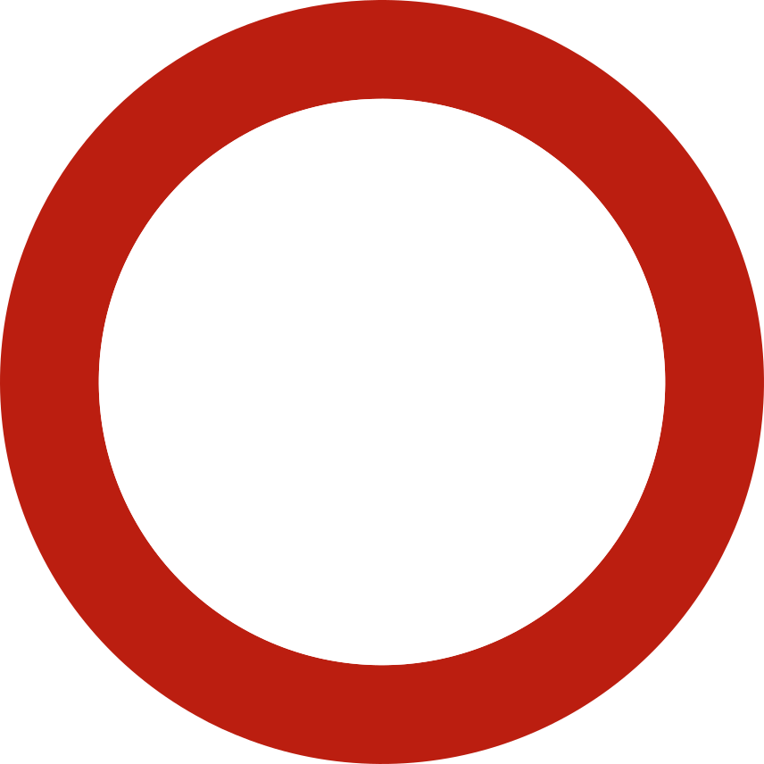 Verkeersbord: verboden toegang