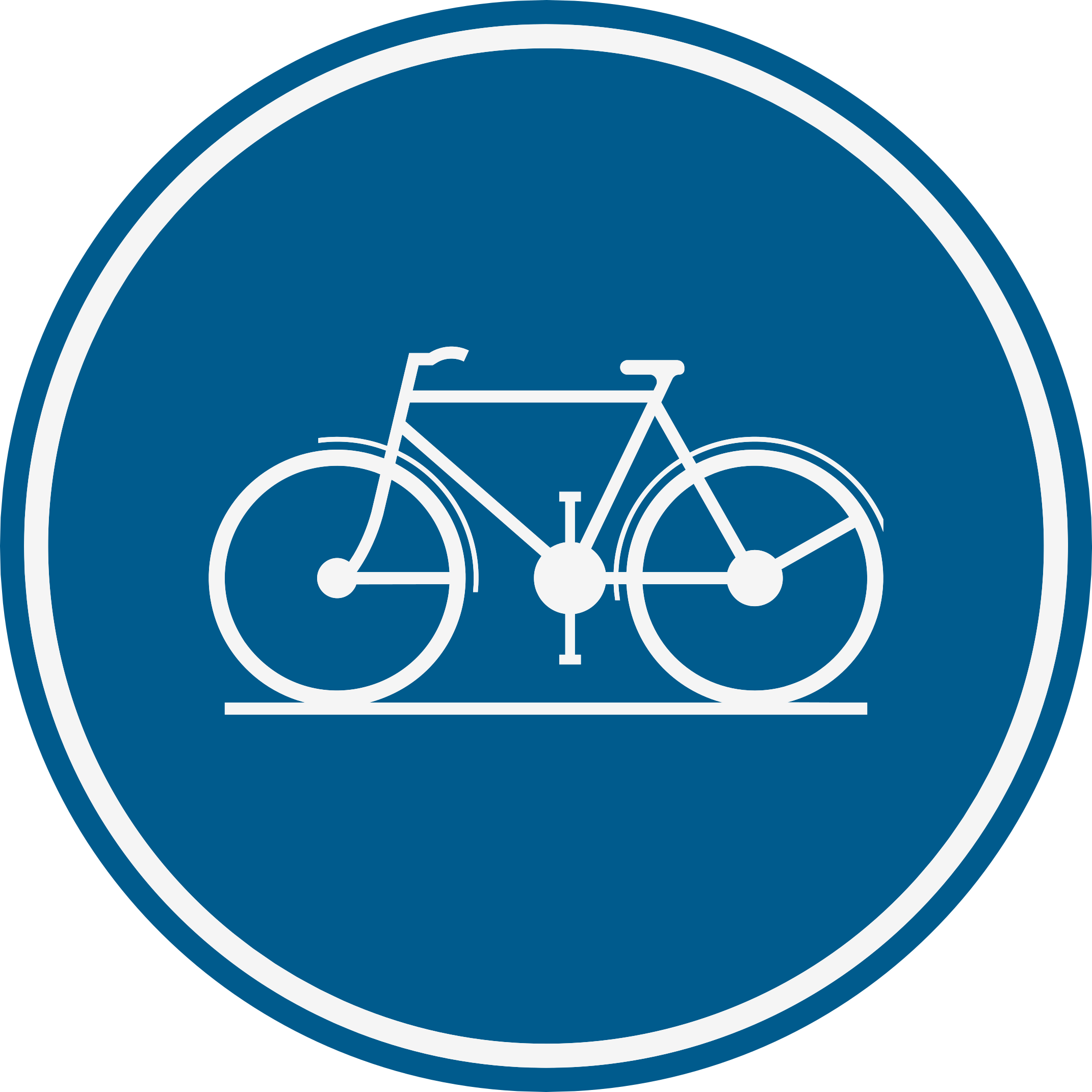 Verkeersbord: Verplicht fietspad