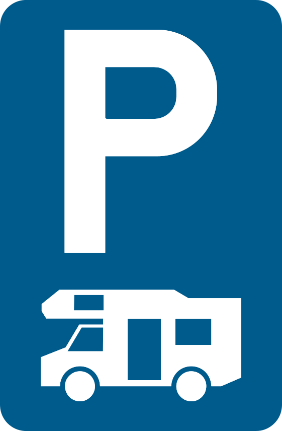 Verkeersbord: Parkeren uitsluitend voor kampeerauto’s