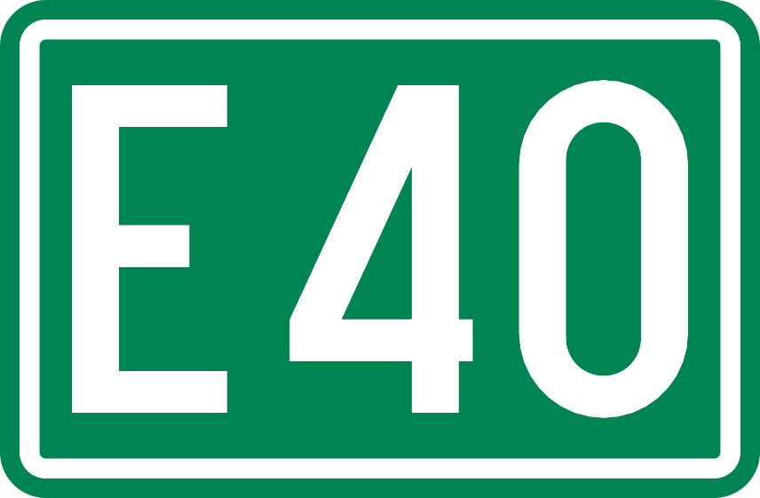Verkeersbord: Nummer van een internationale weg