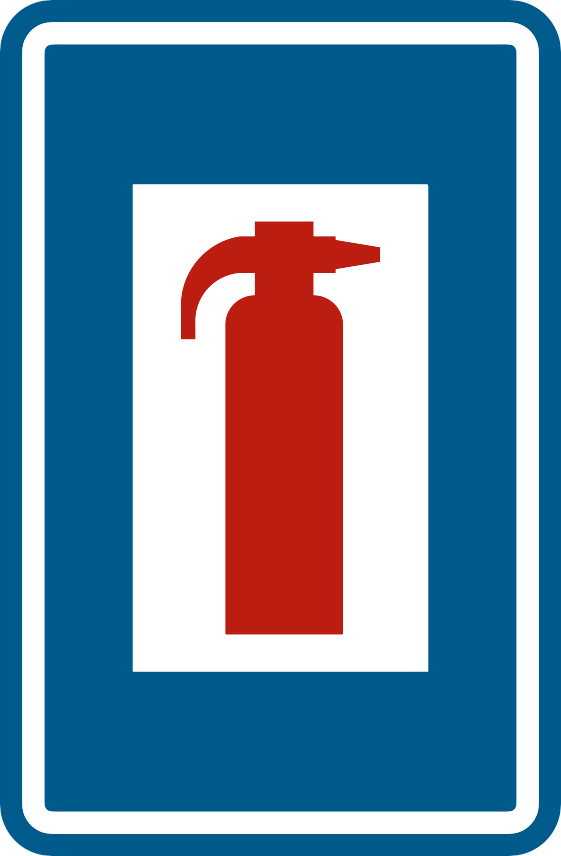 Verkeersbord: Brandblusapparaat
