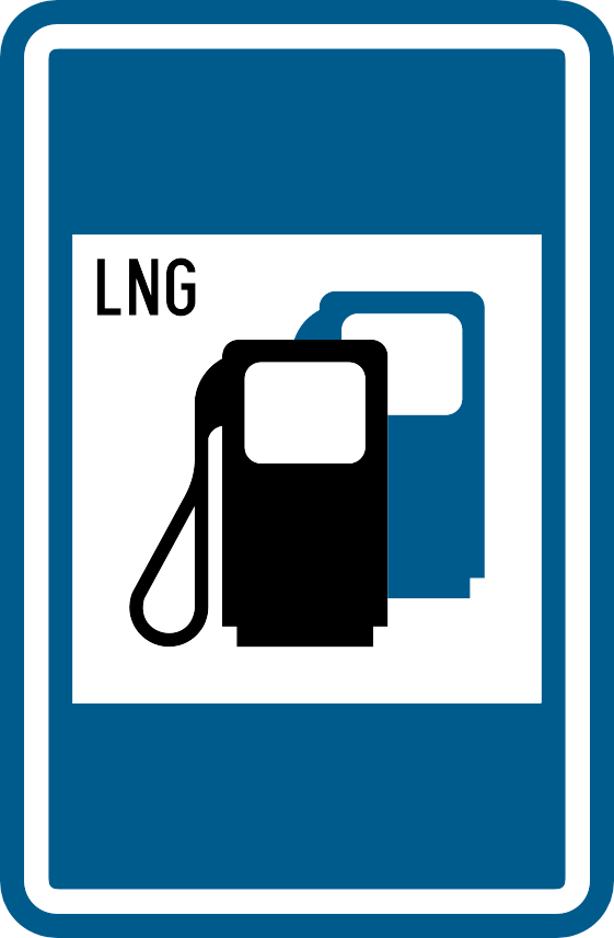 Verkeersbord F63c: Tankstation