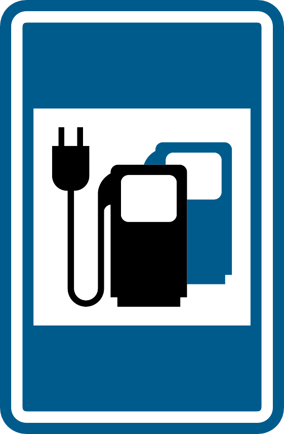 Verkeersbord F63f: Tankstation