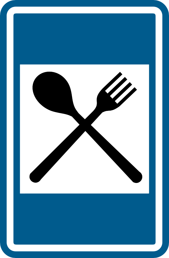 Verkeersbord F67: Restaurant