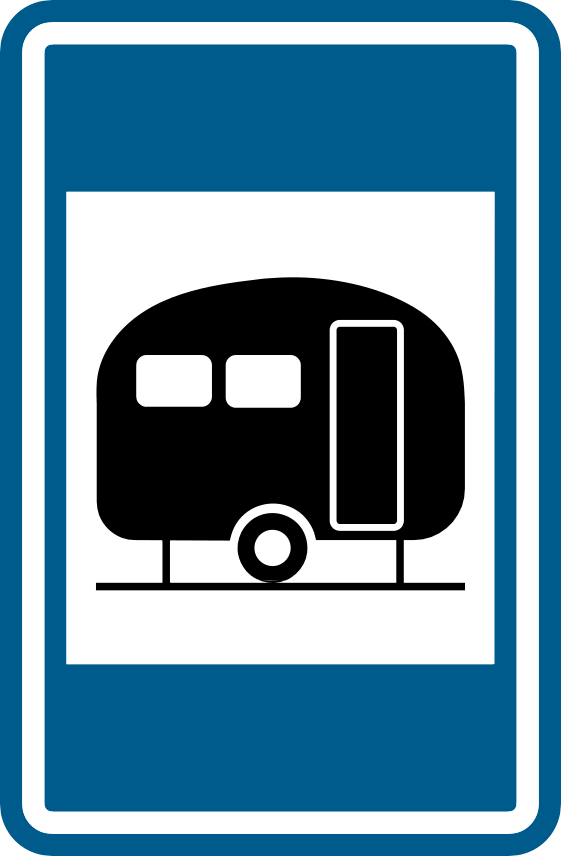 Verkeersbord F73: Caravanterrein