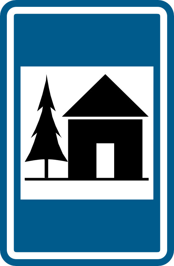 Verkeersbord F75: Jeugdherberg