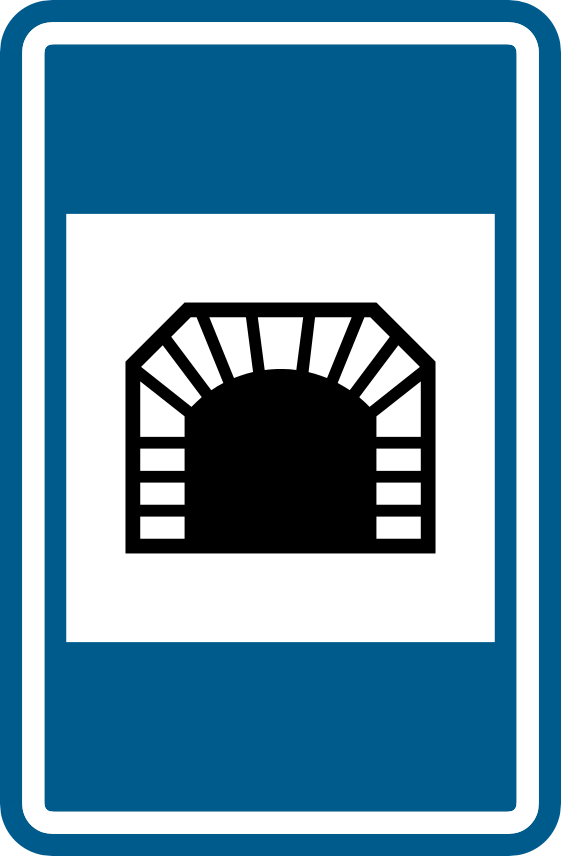 Verkeersbord: Tunnel