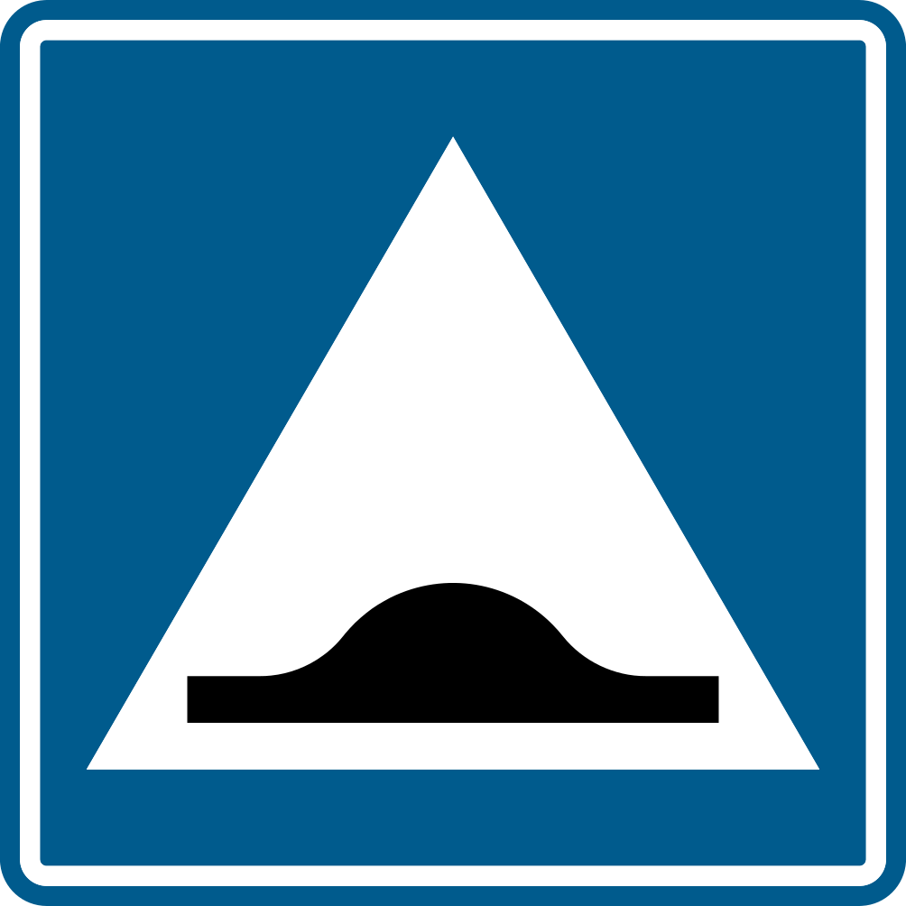Verkeersbord: Verhoogde inrichting(en)